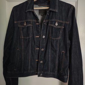 Jean jacket, dark wash